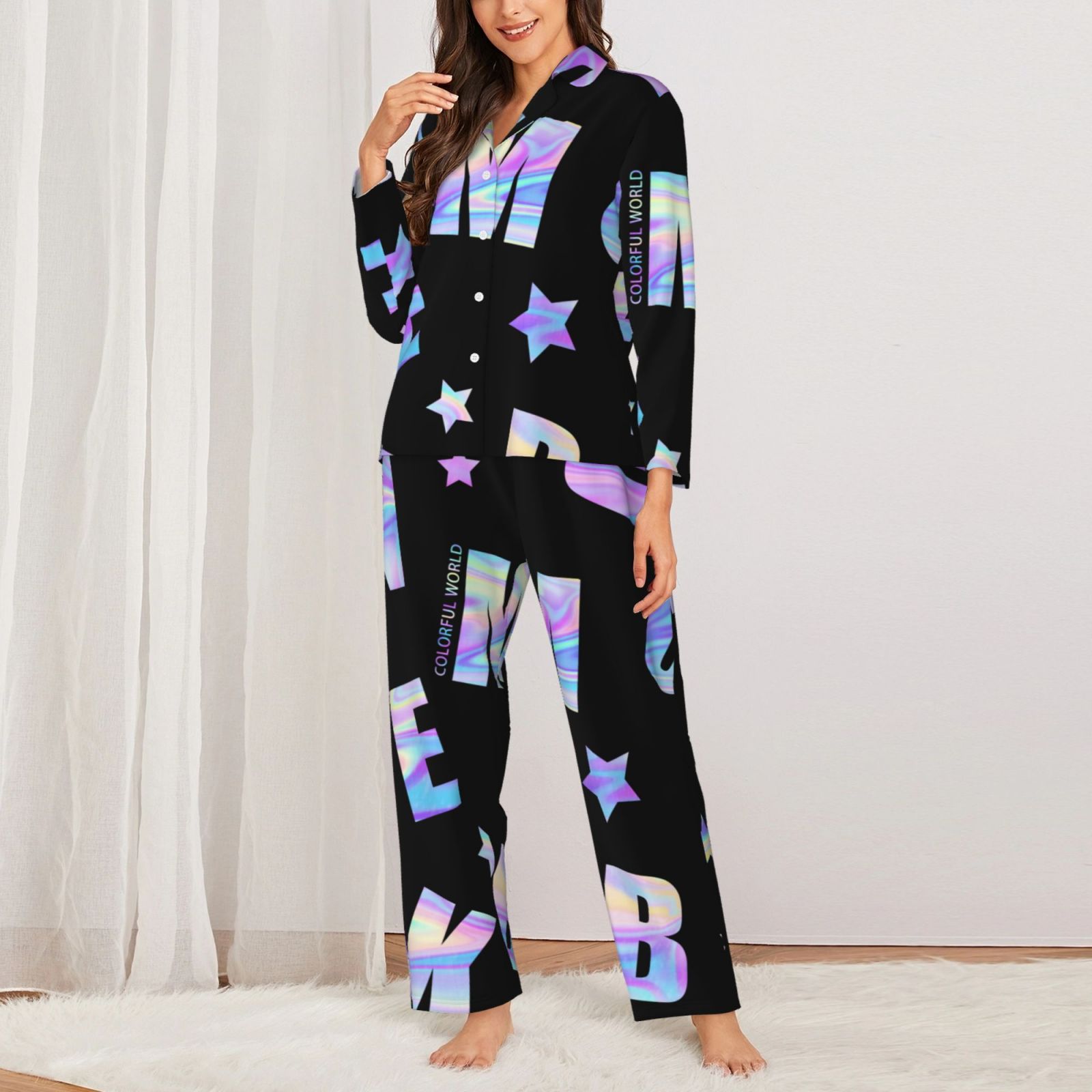 Women's Long-Sleeved Pajama Set