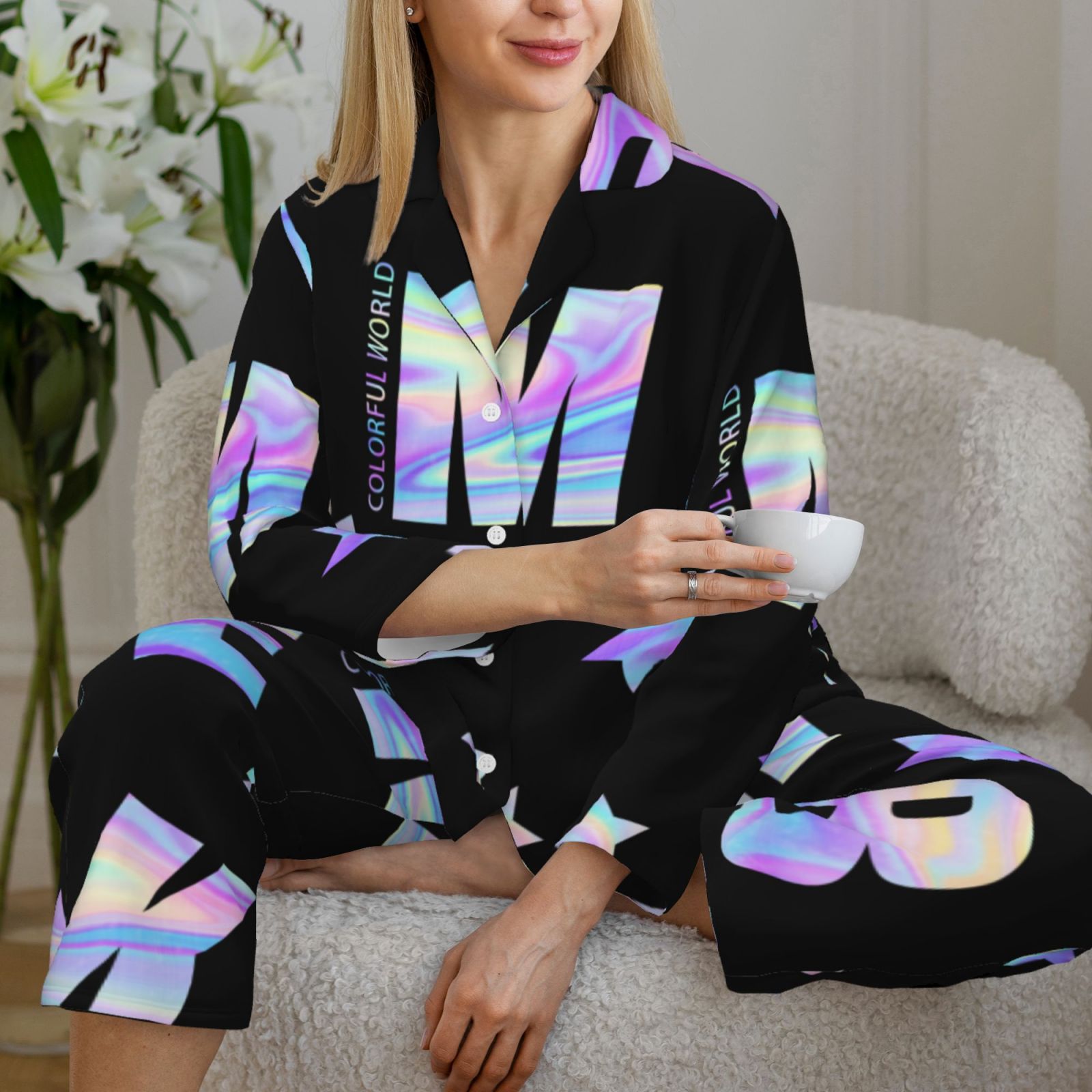 Women's Long-Sleeved Pajama Set