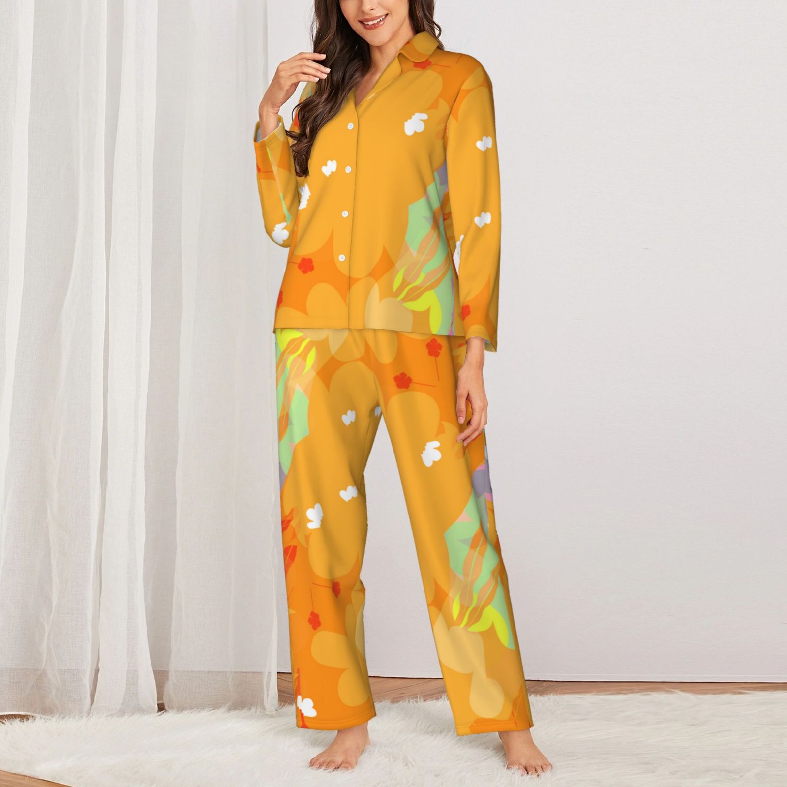 Women's Long-Sleeved Pajama Set